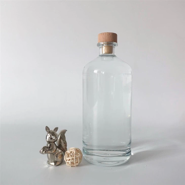 500ml 520g Round Glass Liquor Bottle